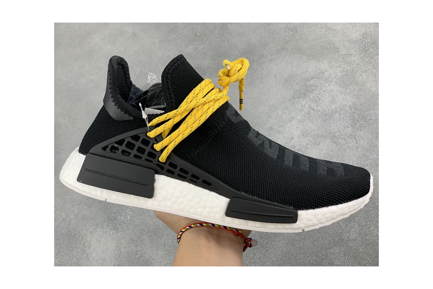 Best Replica adidas NMD HU Pharrell Human Species Black(SP batch) BB3068 - Colareps