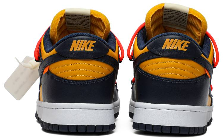 Best Replica Off-White x Dunk Low  University Gold  CT0856-700 - Colareps