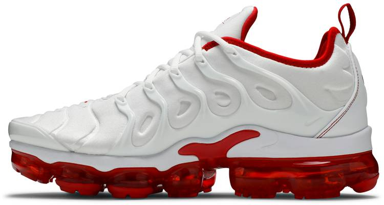 Best Replica Air VaporMax Plus  White University Red  DH0279-100 - Colareps
