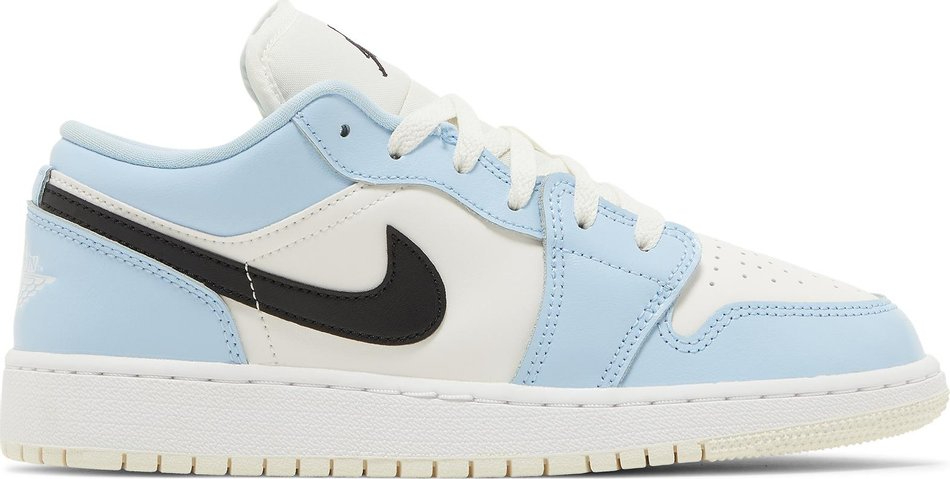 Best Replica Air Jordan 1 Low GS  Ice Blue  554723-401 - Colareps