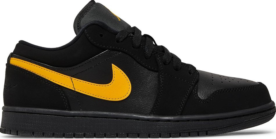 Best Replica Air Jordan 1 Low  Black University Gold  553558-071 - Colareps