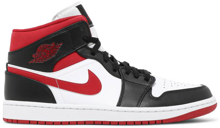 Best Replica Air Jordan 1 Mid  Black Gym Red  554724-122 - Colareps