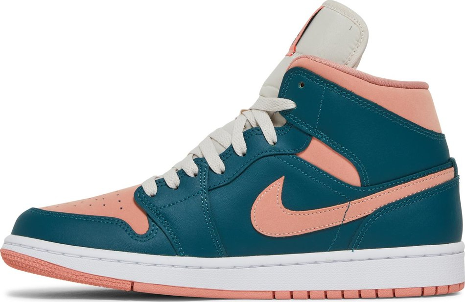 Best Replica Wmns Air Jordan 1 Mid  Dark Teal Green  BQ6472-308 - Colareps