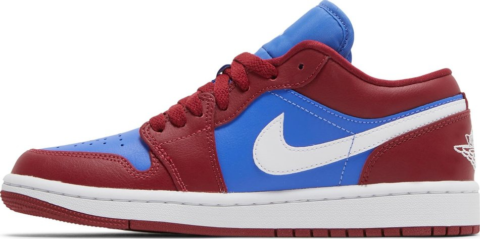 Best Replica Wmns Air Jordan 1 Low  Deep Red Blue  DC0774-604 - Colareps