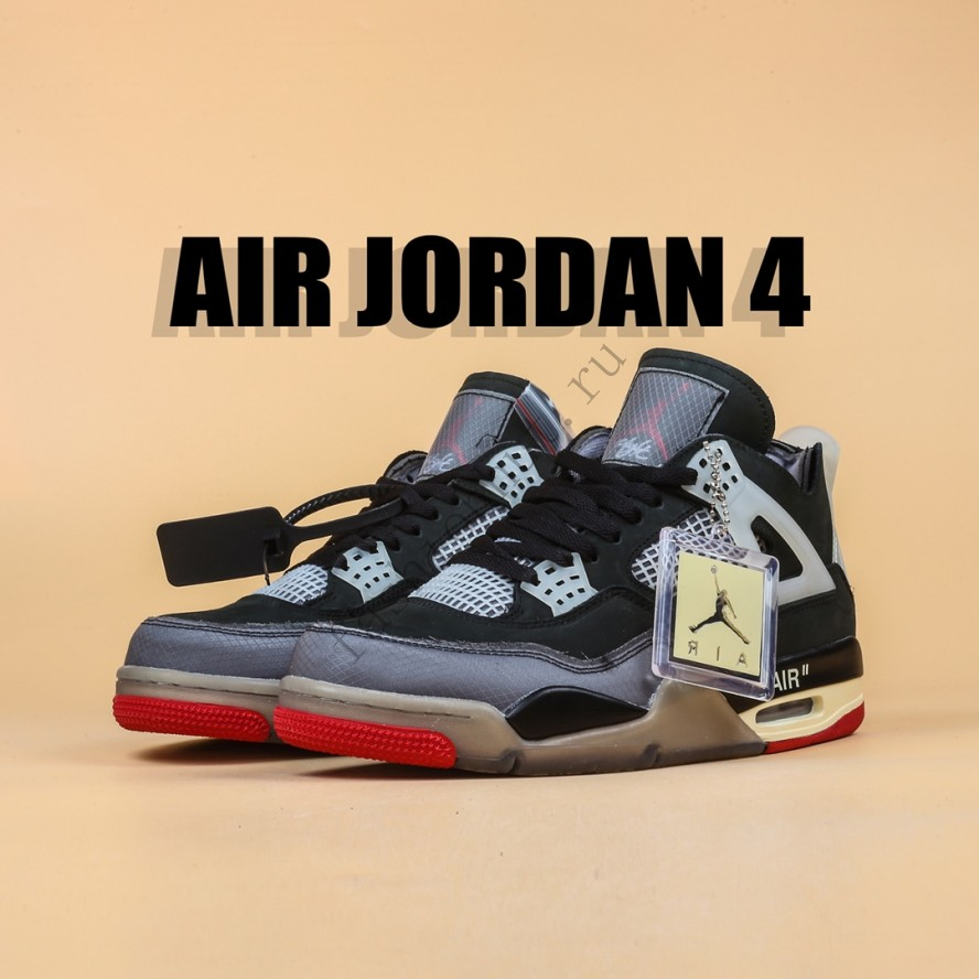 Best Replica Off-White x Air Jordan 4 Retro CV9388-001 Replicas - Colareps