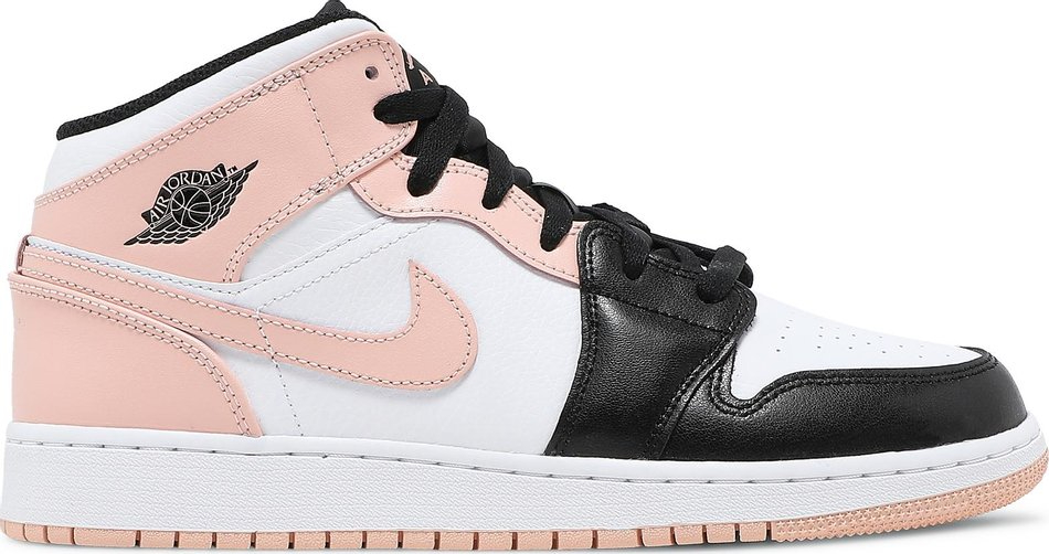 Best Replica Air Jordan 1 Mid GS  Crimson Tint  554725-133 - Colareps