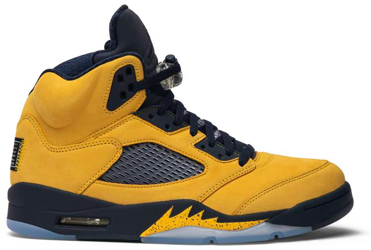 Best Replica Air Jordan 5 Retro SP  Michigan  CQ9541-704 - Colareps