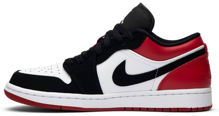 Best Replica Air Jordan 1 Low  Black Toe  553558-116 - Colareps