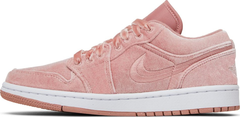 Best Replica Wmns Air Jordan 1 Low SE  Pink Velvet  DQ8396-600 - Colareps