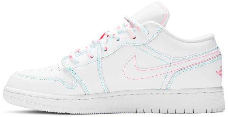 Best Replica Air Jordan 1 Low GS  Aurora Green  554723-101 - Colareps