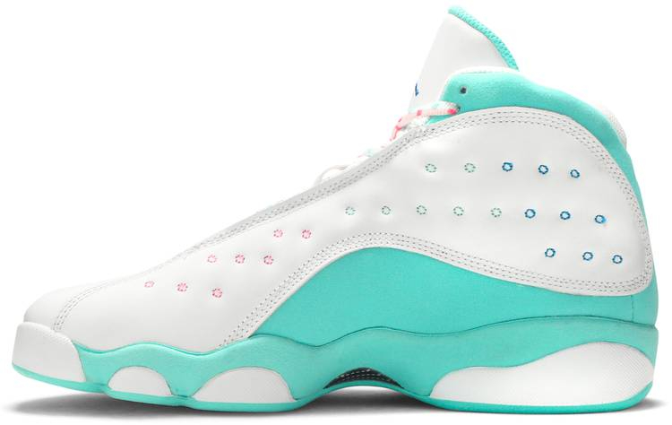 Best Replica Air Jordan 13 Retro  Aurora Green  439358-100 - Colareps