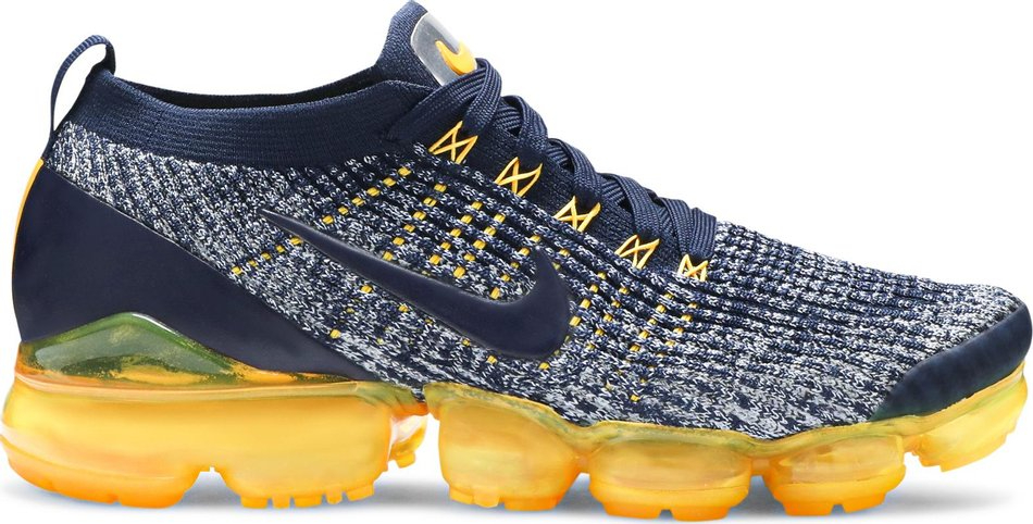 Best Replica Air VaporMax Flyknit 3  College Navy Orange  AJ6900-400 - Colareps