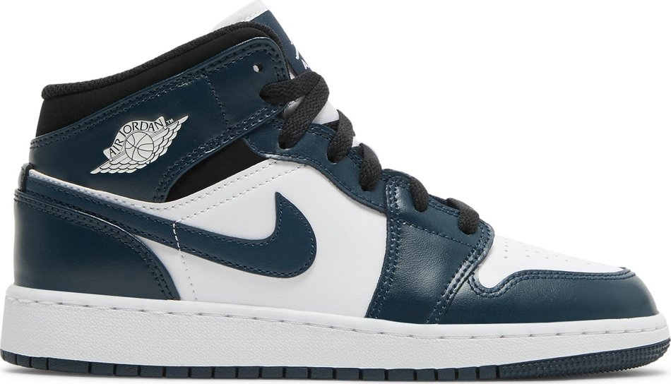 Best Replica Air Jordan 1 Mid GS  Armory Navy  554725-411 - Colareps