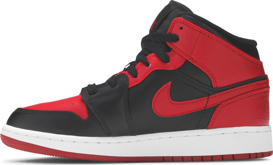 Best Replica Air Jordan 1 Mid GS  Banned  554725-074 - Colareps