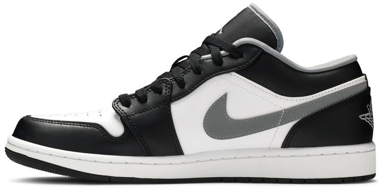 Best Replica Air Jordan 1 Low  Black Medium Grey  553558-040 - Colareps