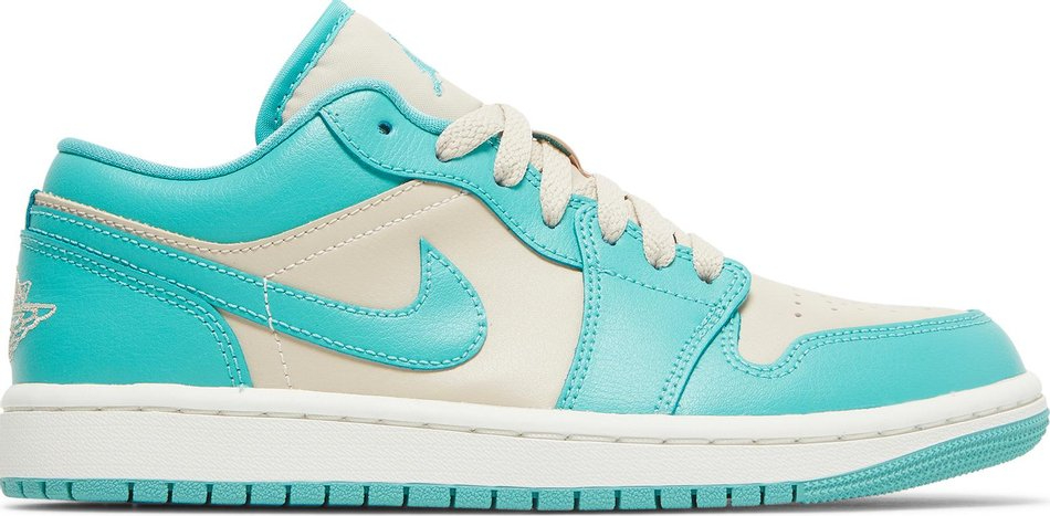 Best Replica Air Jordan 1 Low  Tropical Teal Sandy Beige  DC0774-131 - Colareps