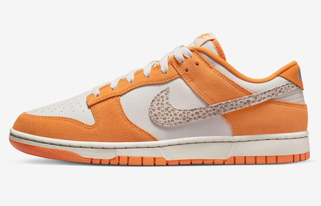 Best Replica Dunk Low  Safari Swoosh   Kumquat  DR0156-800 - Colareps