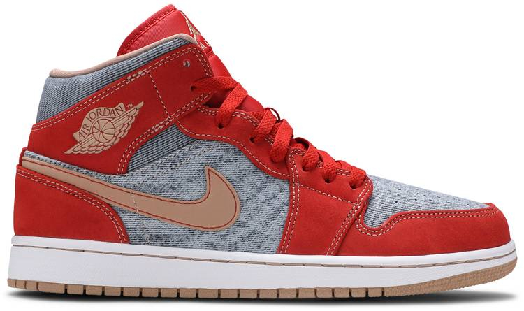 Best Replica Air Jordan 1 Mid  Denim Red  DM4352-600 - Colareps