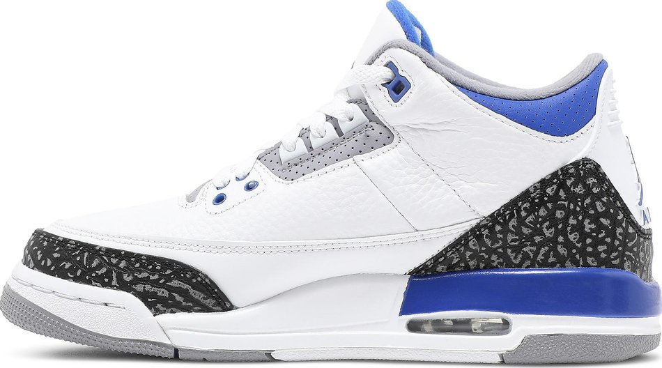 Best Replica Air Jordan 3 Retro GS  Racer Blue  398614-145 - Colareps