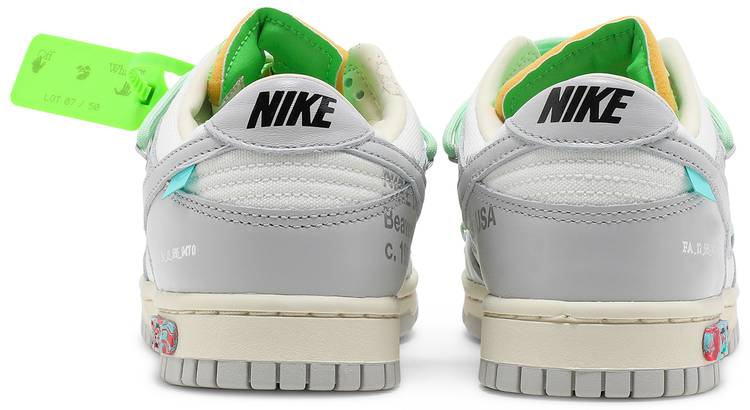 Best Replica Off-White x Dunk Low  Lot 07 of 50  DM1602-108 - Colareps