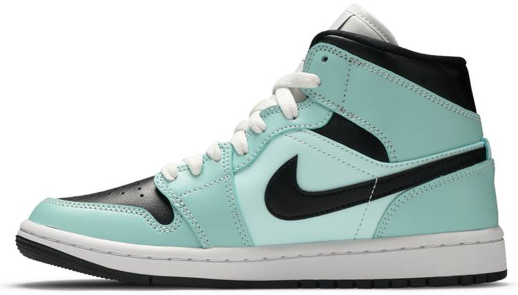 Best Replica Wmns Air Jordan 1 Mid  Aqua Black  BQ6472-300 - Colareps