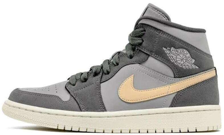 Best Replica Wmns Air Jordan 1 Mid  Iron Grey Onyx  BQ6472-020 - Colareps