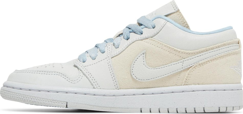 Best Replica Wmns Air Jordan 1 Low  Sail Canvas  DQ4151-500 - Colareps