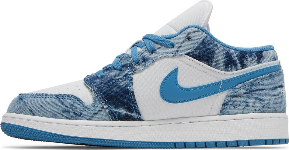 Best Replica Air Jordan 1 Low GS  Washed Denim  DM8947-100 - Colareps