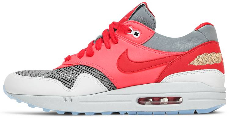 Best Replica CLOT x Air Max 1  Kiss Of Death-Solar Red  DD1870-600 - Colareps