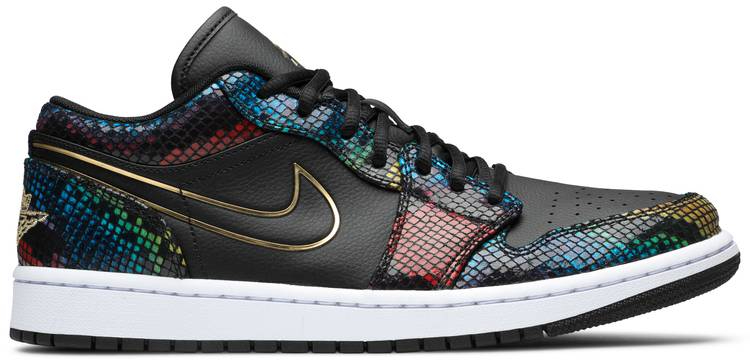 Best Replica Wmns Air Jordan 1 Low  Multi Snakeskin  CW5580-001 - Colareps