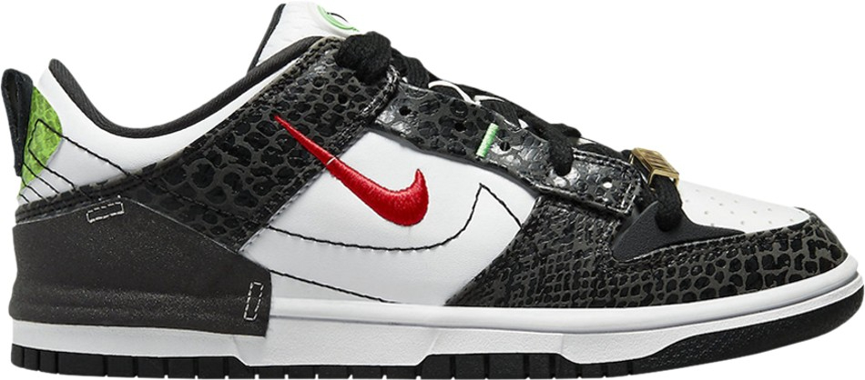 Best Replica Wmns Dunk Low Disrupt 2  Just Do It   Black Snakeskin  DV1490-161 - Colareps