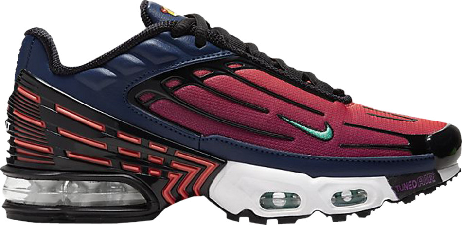 Best Replica Air Max Plus 3 GS  Blue Void Magic Ember  CD6871-401 - Colareps