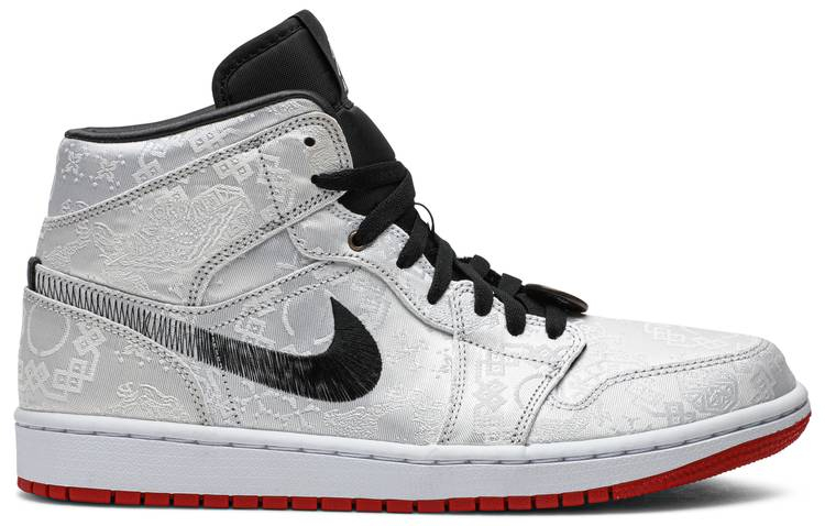 Best Replica CLOT x Air Jordan 1 Mid  Fearless  CU2804-100 - Colareps