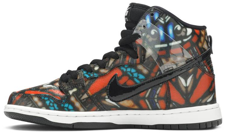 Best Replica Concepts x SB Dunk High  Stained Glass  313171-606 - Colareps