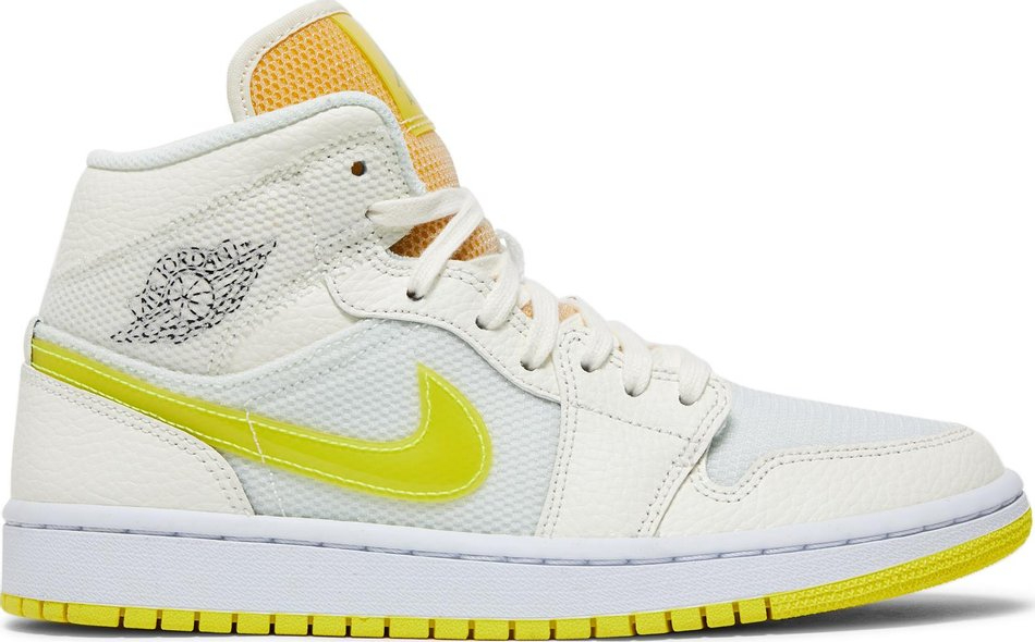 Best Replica Wmns Air Jordan 1 Mid SE  Voltage Yellow  DB2822-107 - Colareps