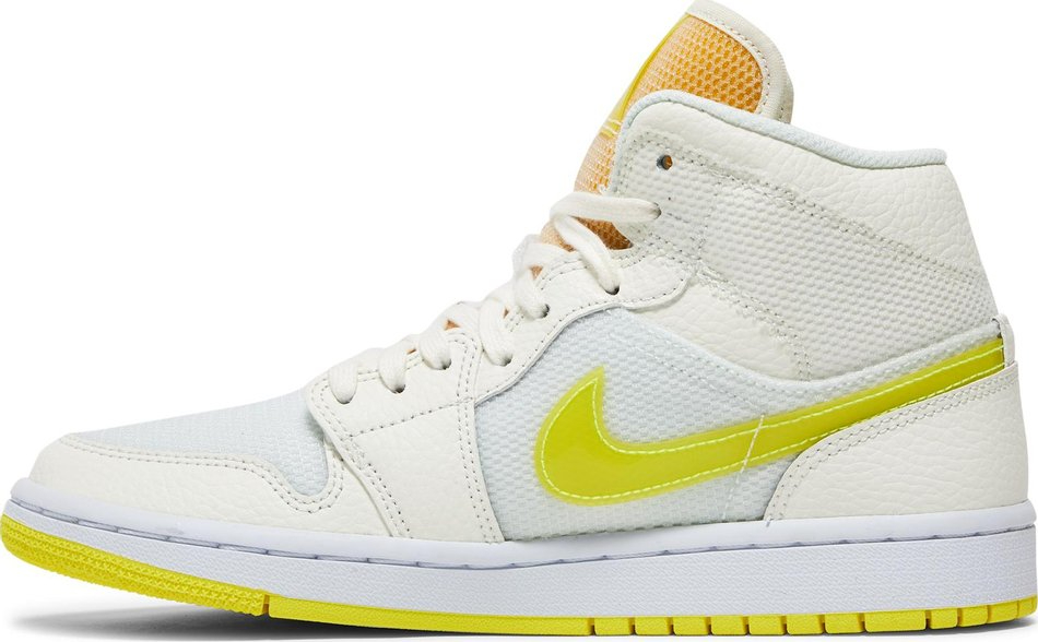 Best Replica Wmns Air Jordan 1 Mid SE  Voltage Yellow  DB2822-107 - Colareps