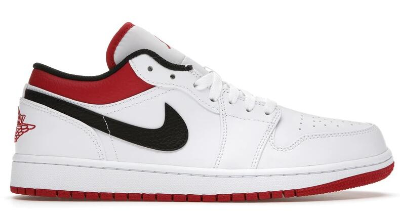Best Replica Air Jordan 1 Low  White University Red  553558-118 - Colareps