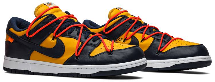 Best Replica Off-White x Dunk Low  University Gold  CT0856-700 - Colareps