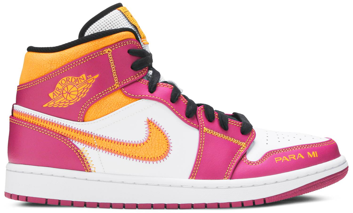 Best Replica Air Jordan 1 Mid  Dia de Muertos  DC0350-100 - Colareps