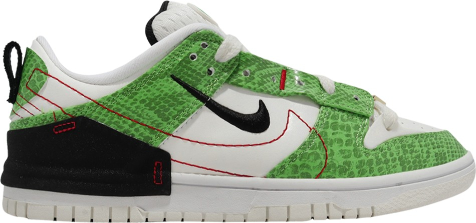 Best Replica Wmns Dunk Low Disrupt 2  Green Snakeskin  DV1491-101 - Colareps