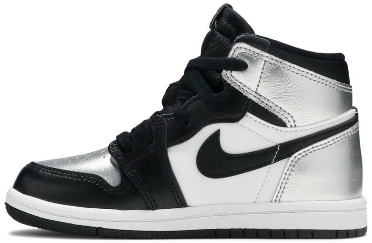 Best Replica Air Jordan 1 Retro High OG TD  Silver Toe  CU0450-001 - Colareps
