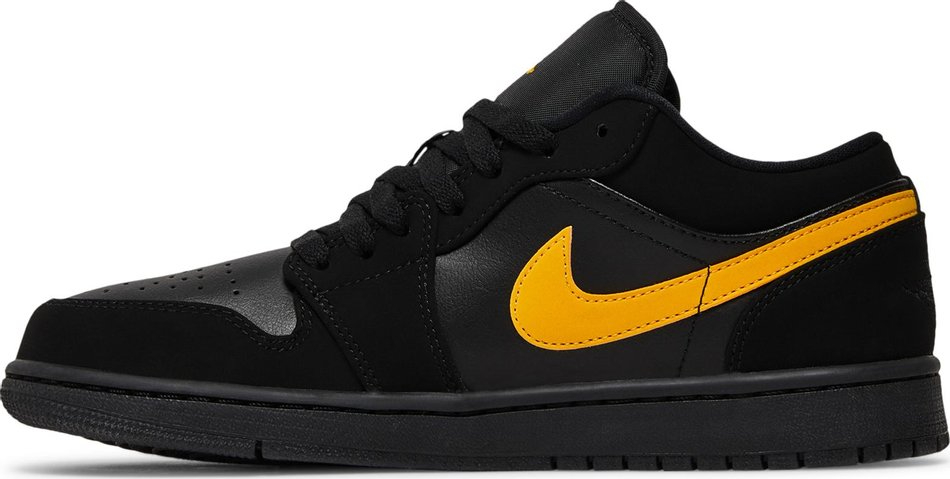 Best Replica Air Jordan 1 Low  Black University Gold  553558-071 - Colareps
