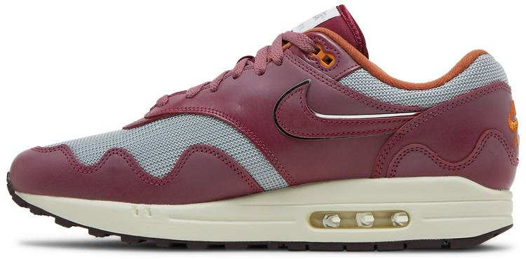 Best Replica Patta x Air Max 1  Rush Maroon  DO9549-001 - Colareps