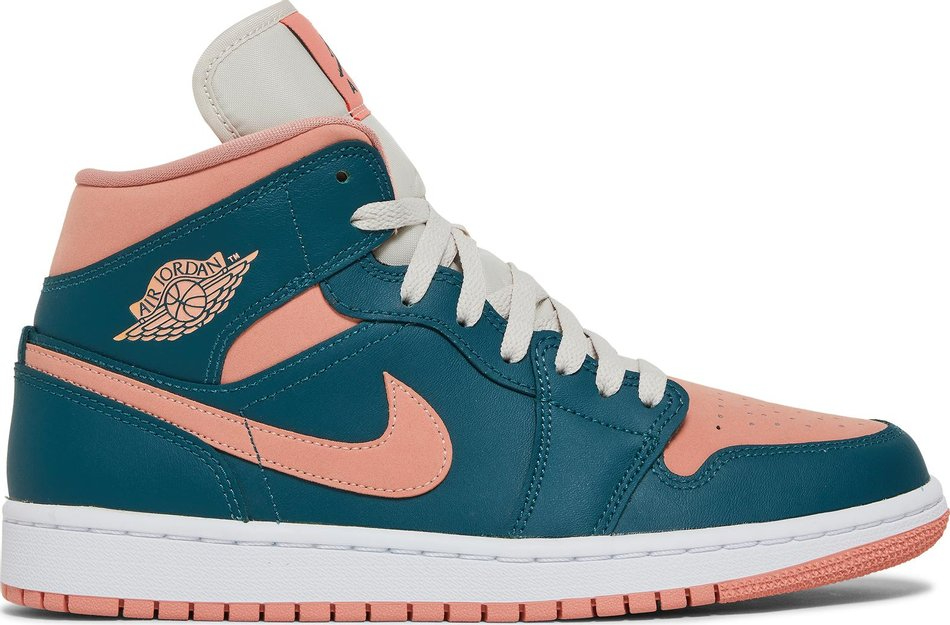 Best Replica Wmns Air Jordan 1 Mid  Dark Teal Green  BQ6472-308 - Colareps