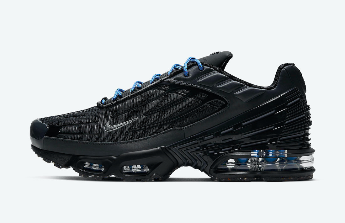Best Replica Air Max Plus 3  Black Light Photo Blue  DH3984-001 - Colareps