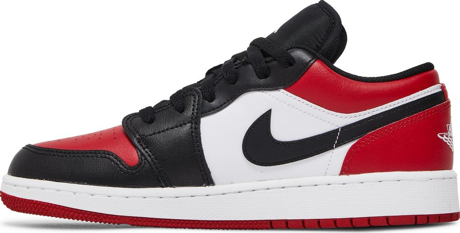 Best Replica Air Jordan 1 Low GS  Bred Toe  553560-612 - Colareps