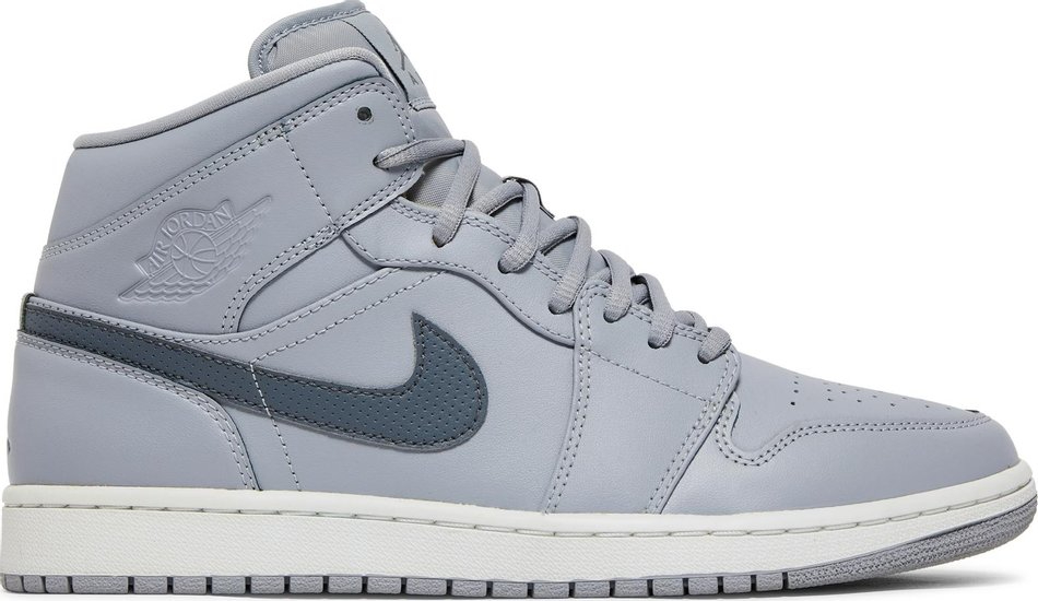 Best Replica Air Jordan 1 Mid  Wolf Grey  554724-033 - Colareps