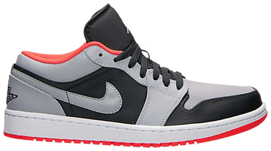 Best Replica Air Jordan 1 Low  Wolf Grey Infrared  553558-022 - Colareps