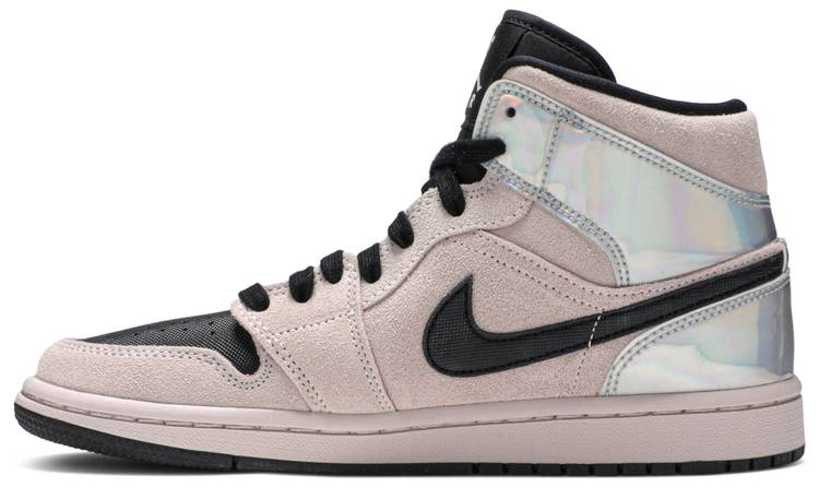 Best Replica Wmns Air Jordan 1 Mid  Iridescent  BQ6472-602 - Colareps