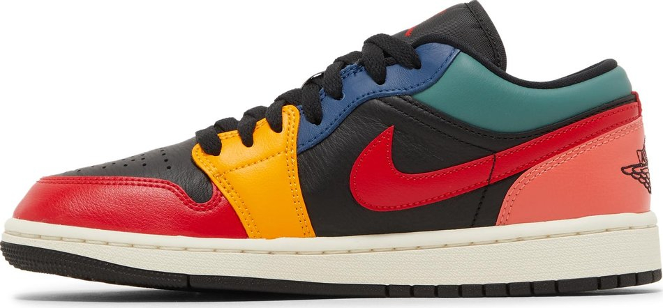 Best Replica Wmns Air Jordan 1 Low SE  Black Multi-Color  DN3739-060 - Colareps